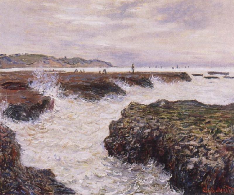 Claude Monet The Rocks near Pourville at Ebb Tide oil painting image